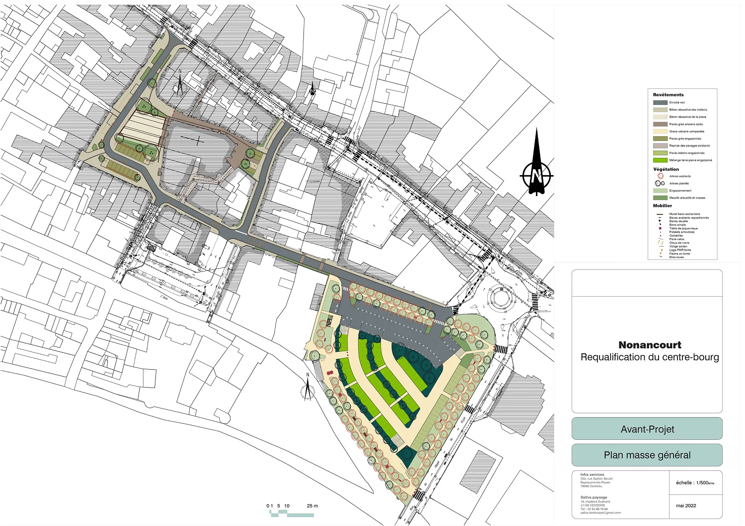 Sativa Paysage Architecte Paysagiste A Vendome SAT NON AVP PL MASSE GENERAL 500 2022 05 24 Page 0001 1